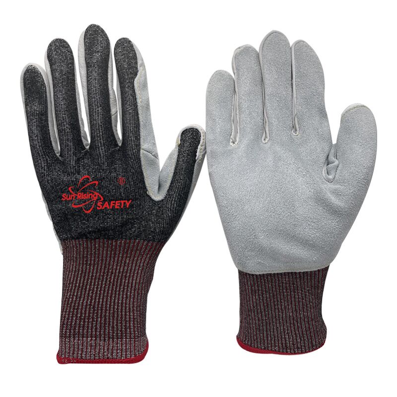 SRSafety-Cut-Resistant-A6-F-Knitted-Liner-Sewn-with-Cow-Split-Leather-on-Palm-Gloves-[DY1300CS-H6]